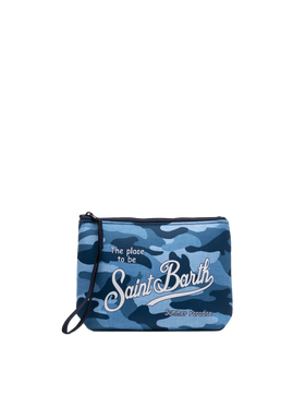 Pochette Aline in scuba con stampa camouflage