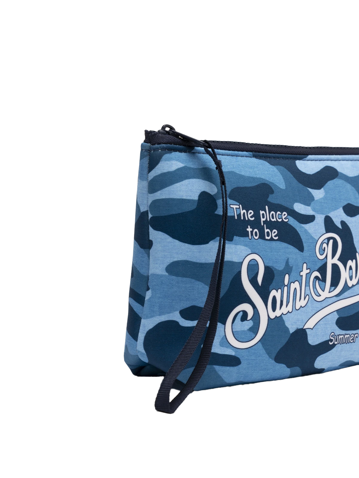 Pochette Aline in scuba con stampa camouflage