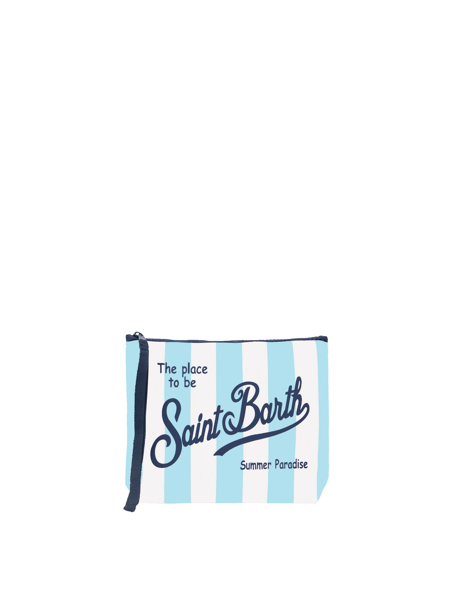 Aline scuba pochette with striped print