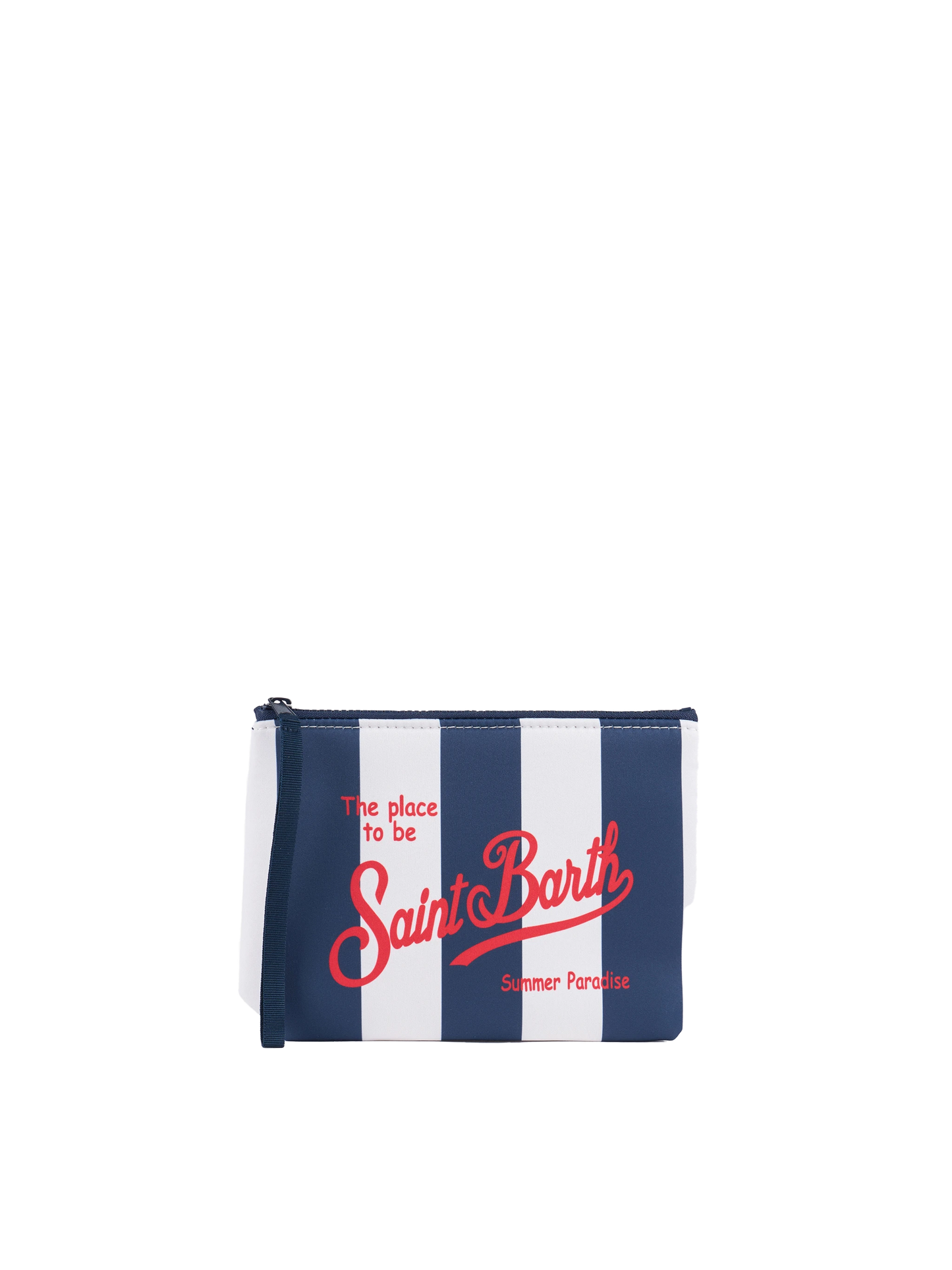 Aline scuba pochette with striped print