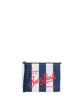 Aline scuba pochette with striped print