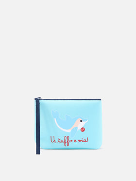 Pochette Aline in scuba con stampa Delfino Un tuffo e via! | Special Edition
