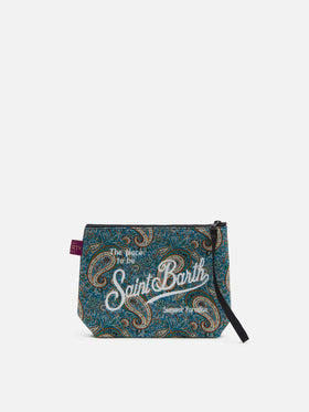 Pochette scuba Aline con stampa Lee Manor | REALIZZATA CON TESSUTO LIBERTY
