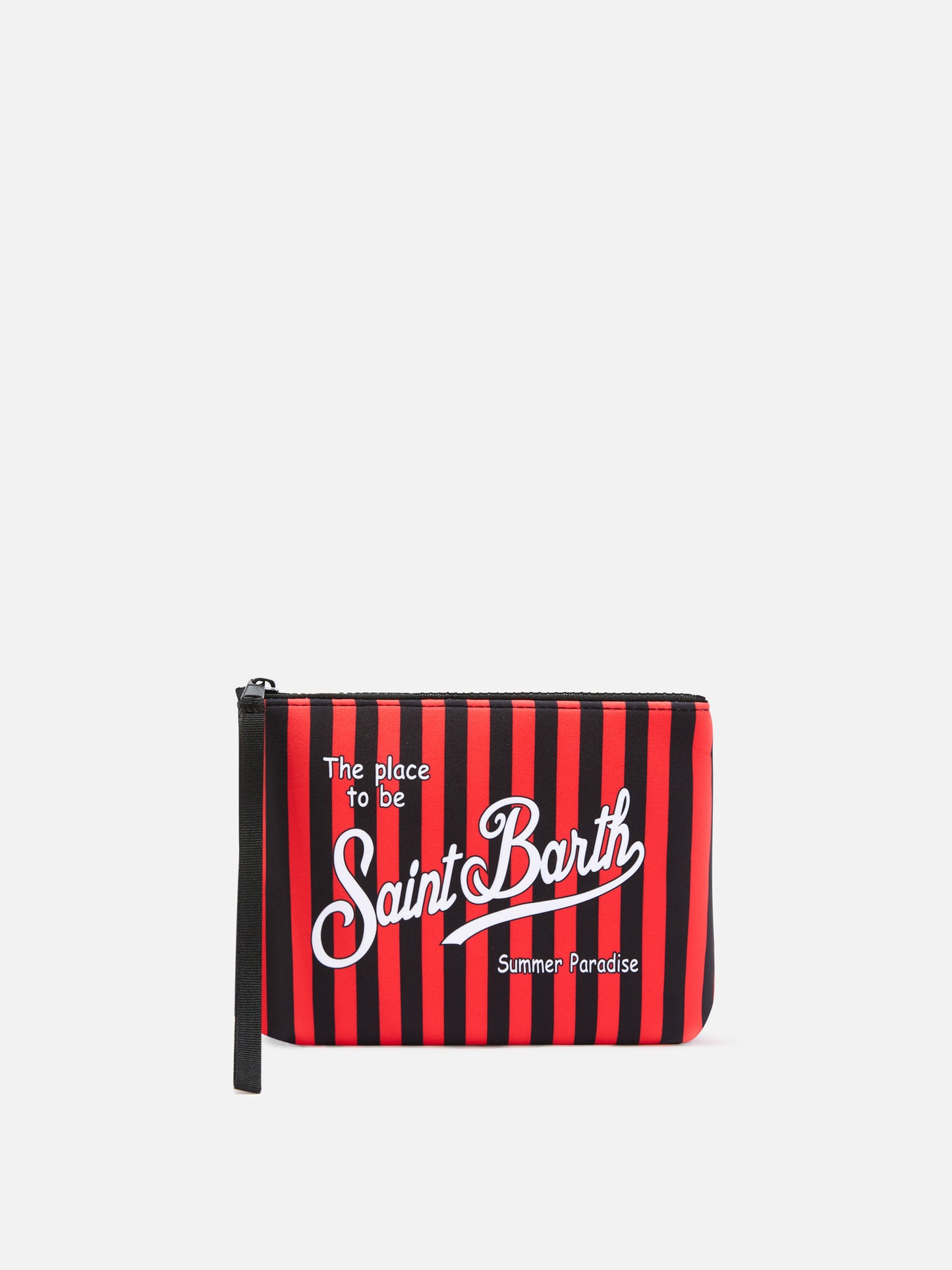 Bañador de scuba Aline negro pouch con estampado de rayas AC Milan | AC MILAN SPECIAL EDITION 