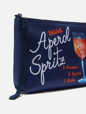 Aline scuba pouch with Spritz recipe print