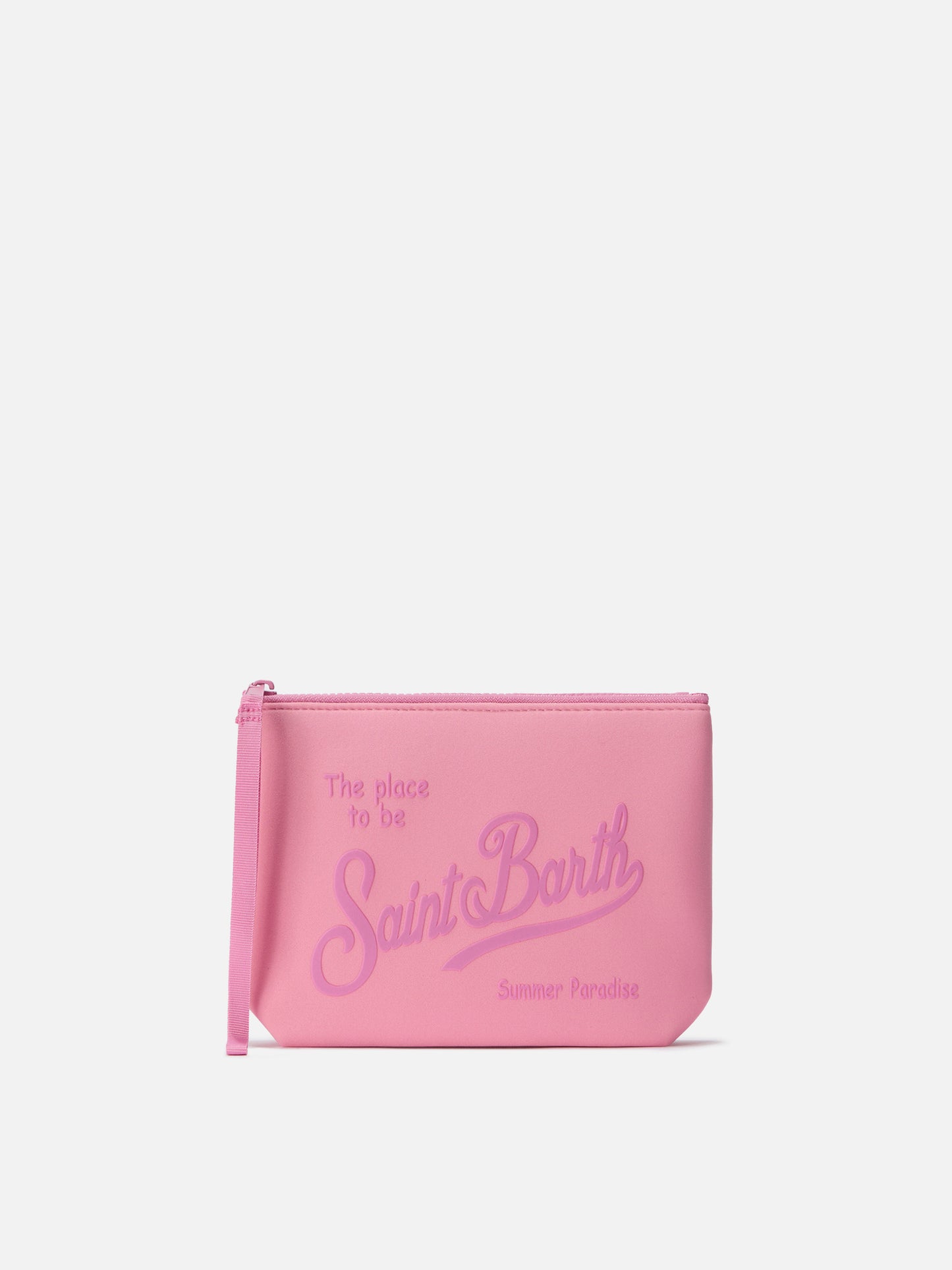 Aline scuba pouch in solid pink