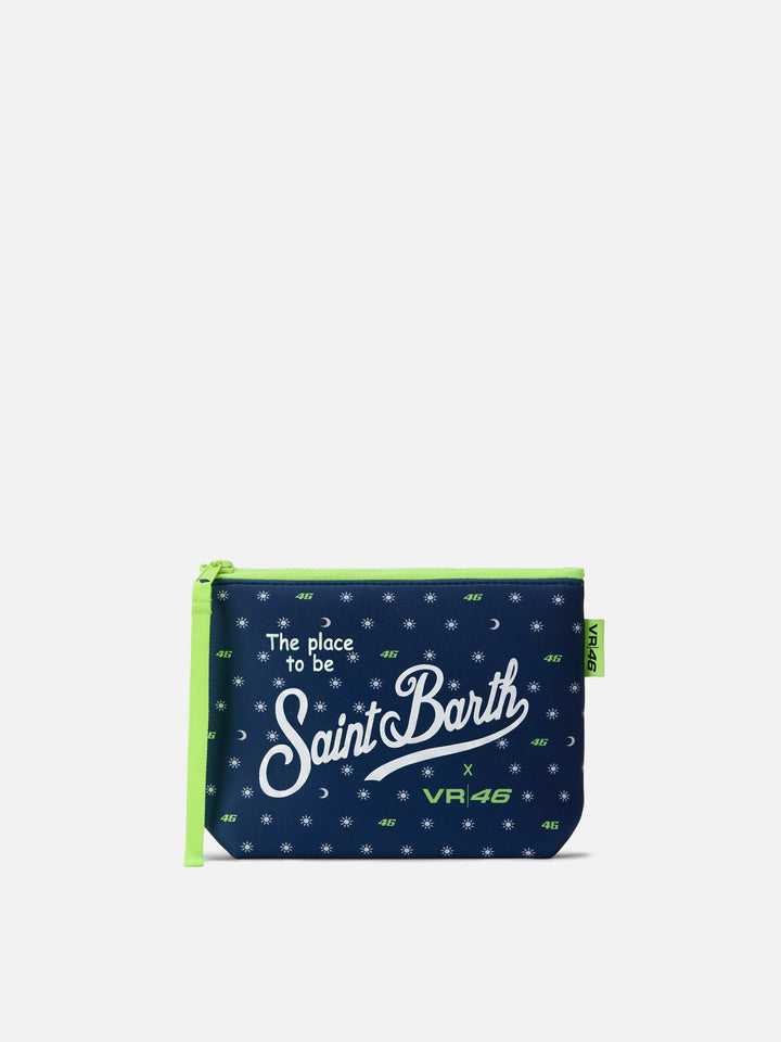 Navy Aline scuba pouch with VR46 Limited Edition print | VR46 SPECIAL EDITION