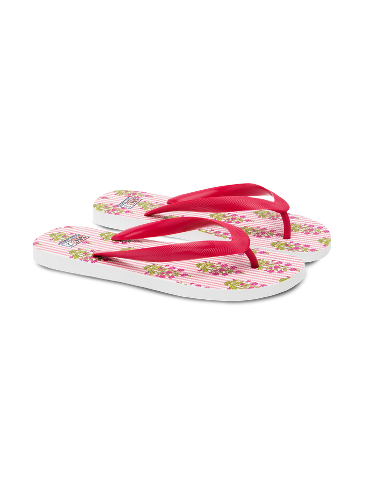 Alma flip flops with flower print