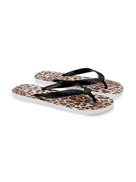 Alma flip flops with animalier print