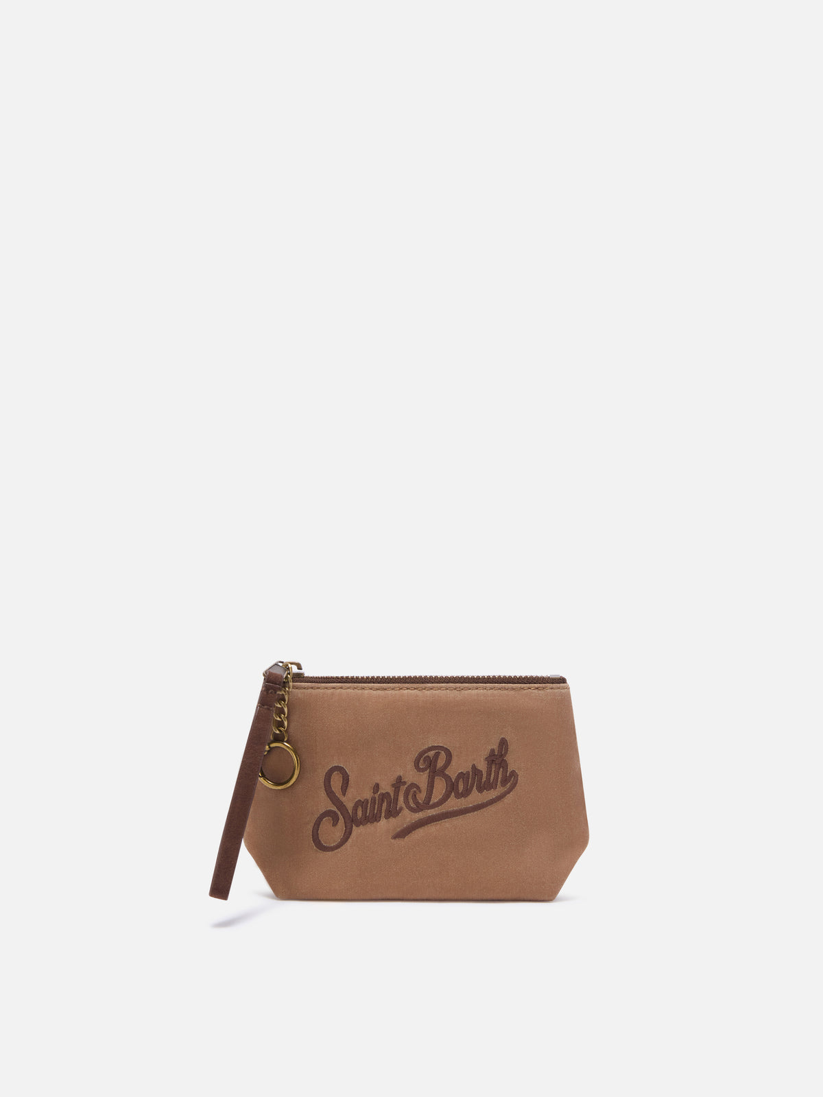 Nut Mini Aline ciré pouch avec broderie du logo 