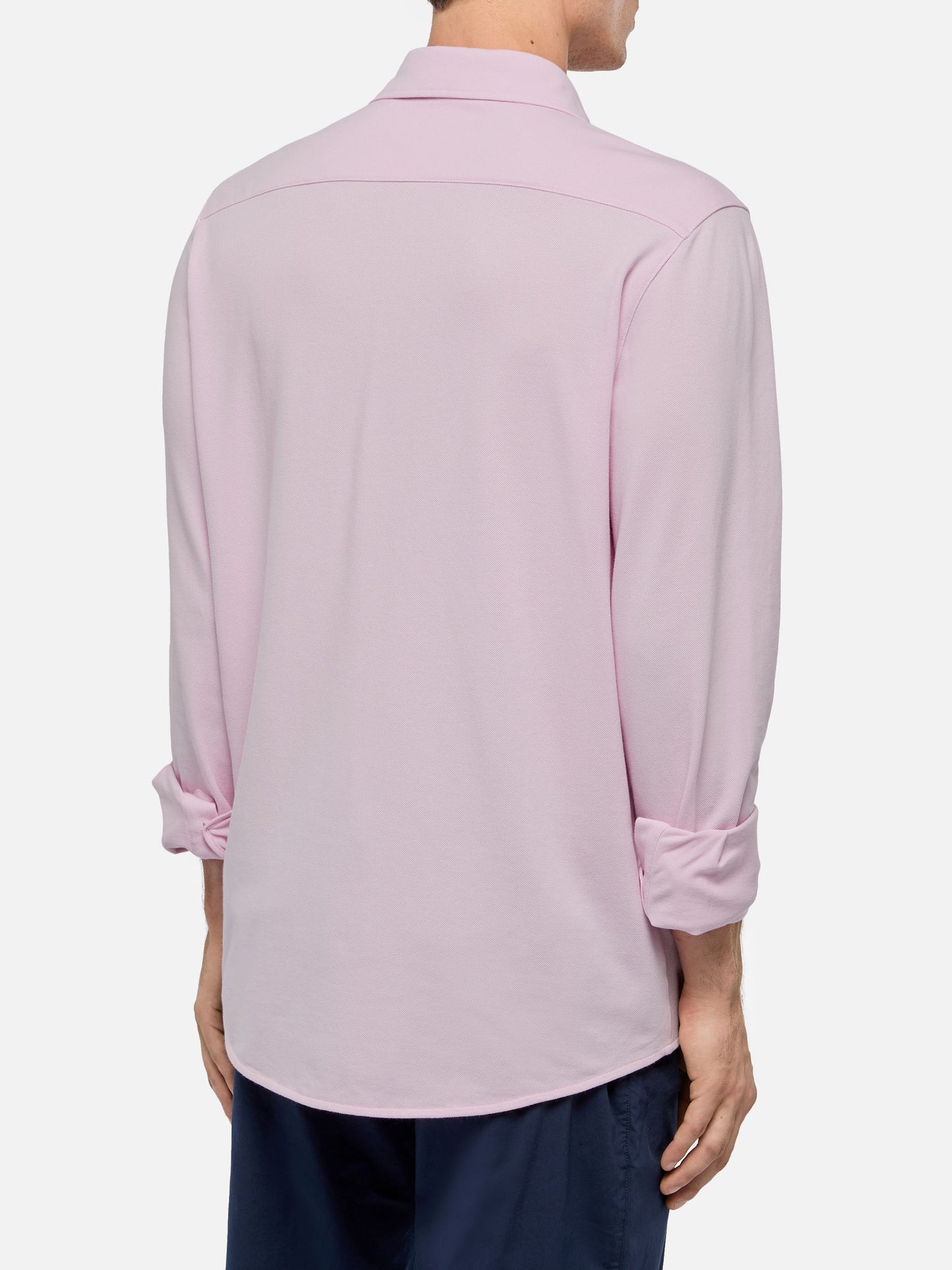 Camicia Amalfi in jersey piquet rosa