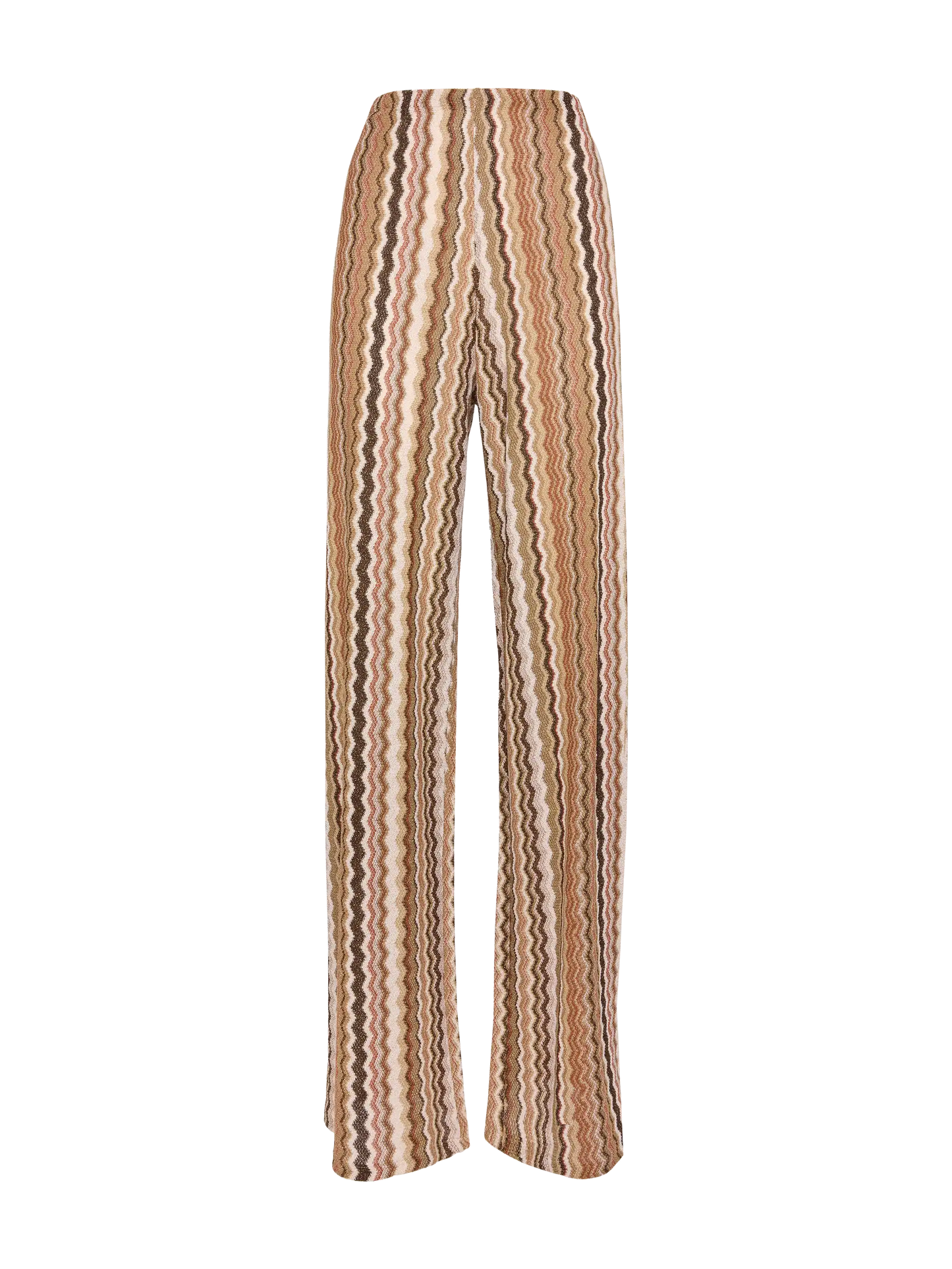 Amalia wide-leg trousers in raschel knit