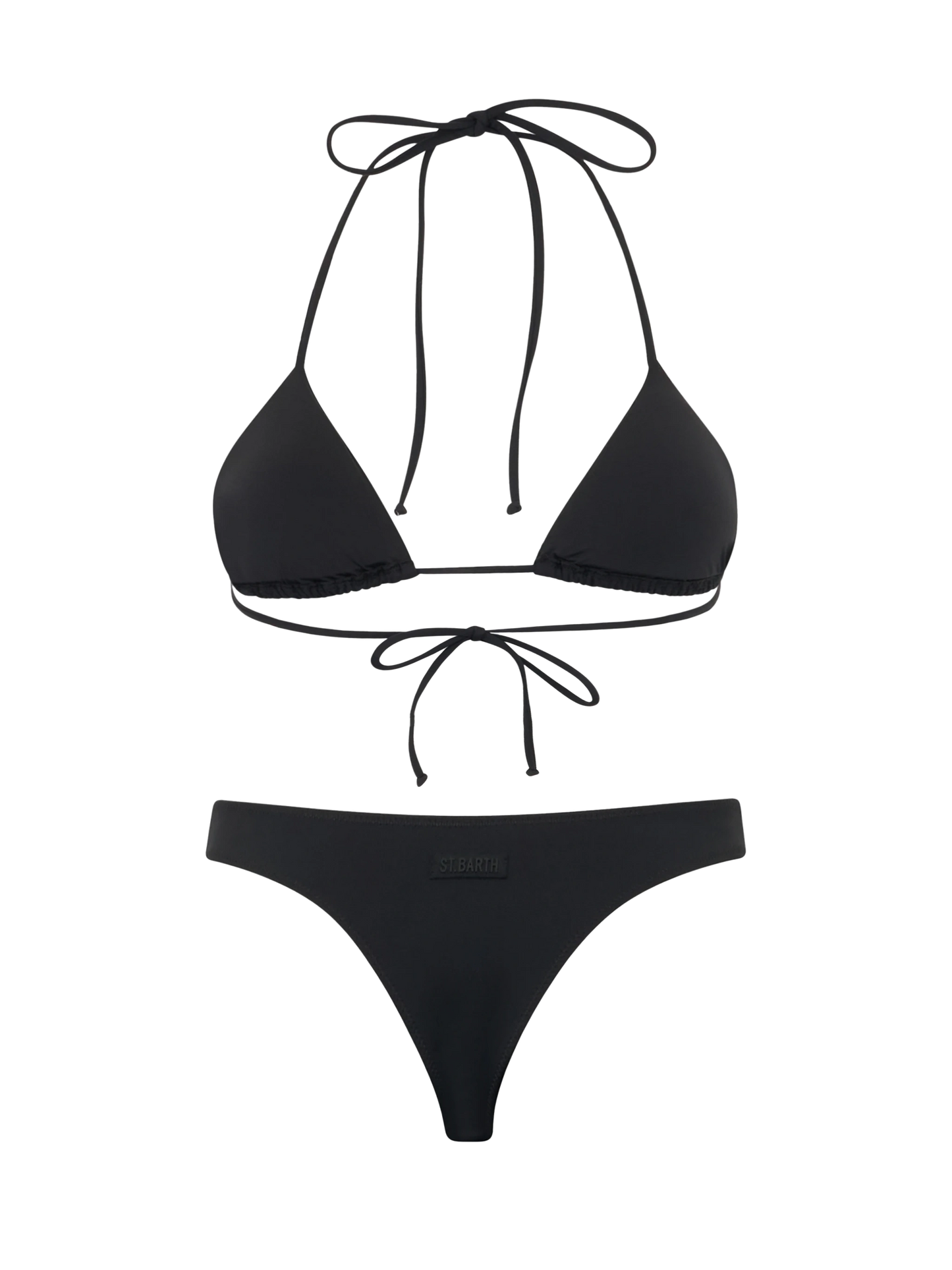 Bikini a triangolo nero da donna Annabelle Naomi con strass