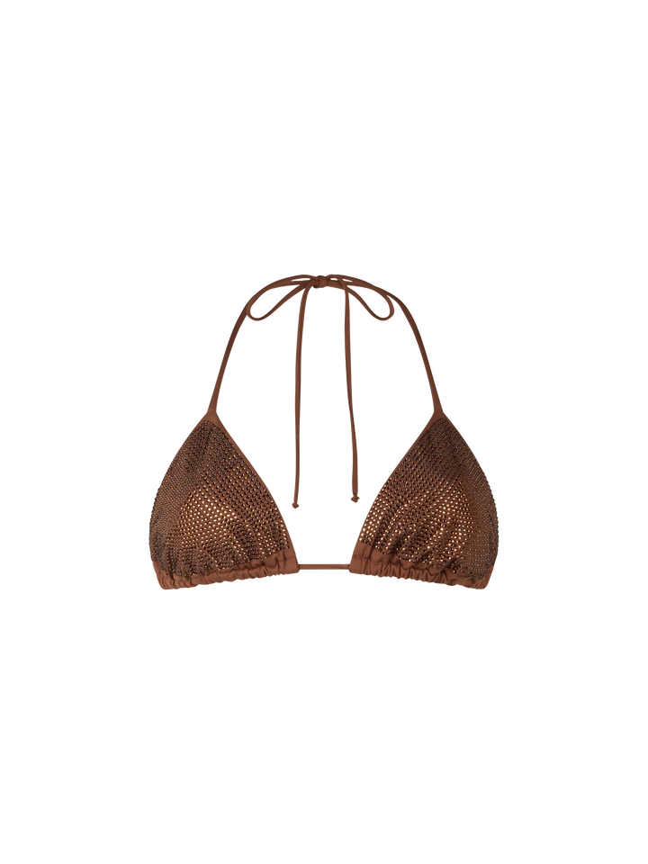 Costume da bagno donna top triangolo Annabelle con strass