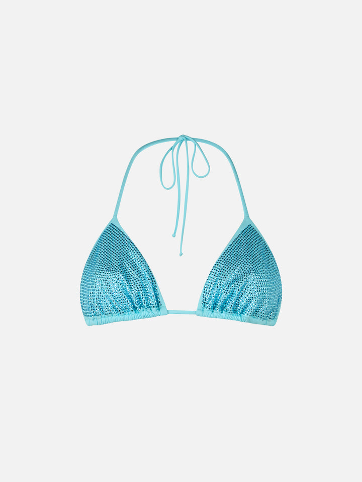 Costume da bagno donna top triangolo Annabelle con strass