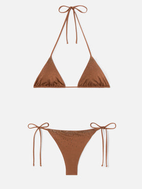 Annabelle Marielle brown bikini with strass