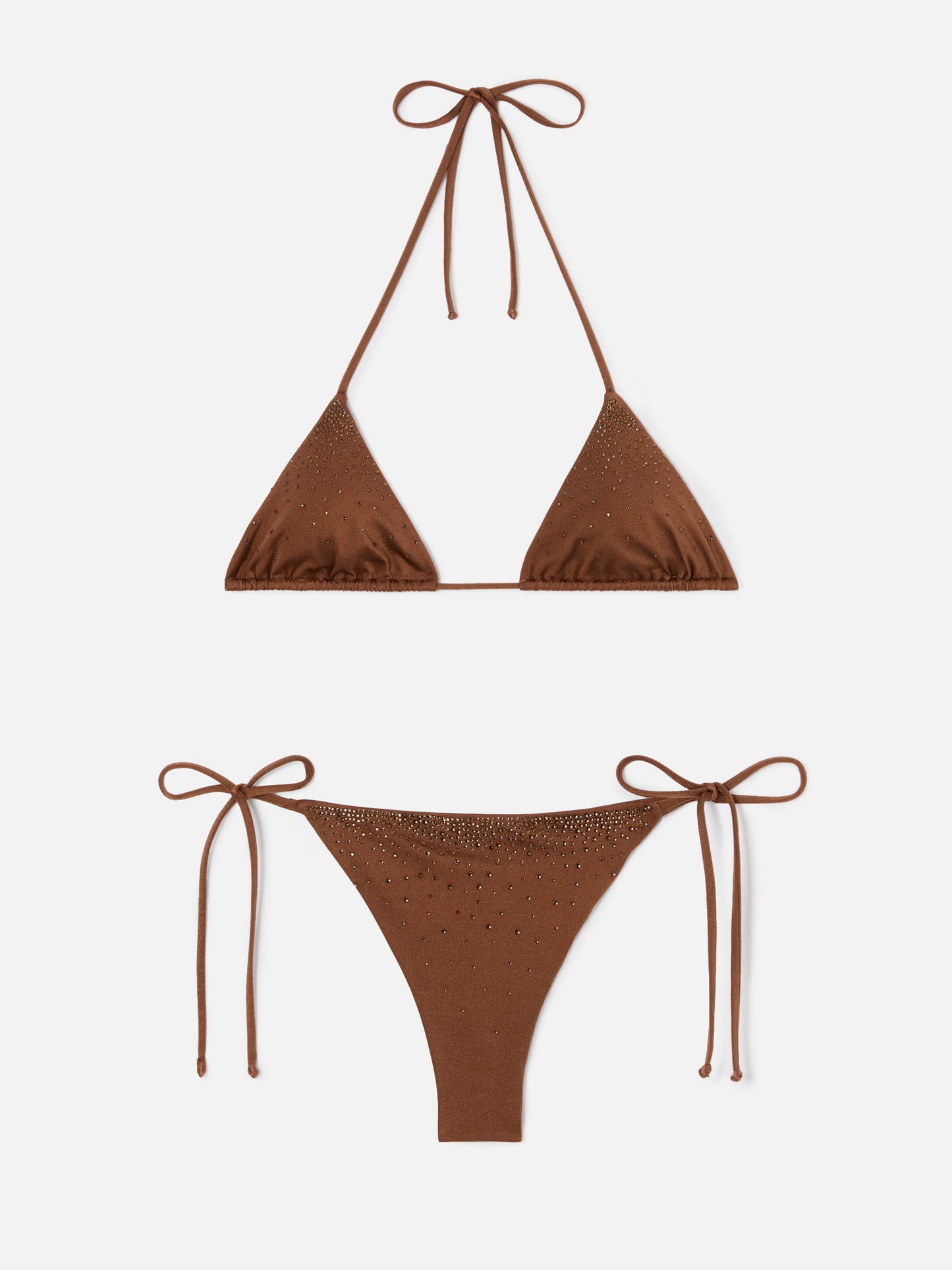 Annabelle Marielle brown bikini with strass