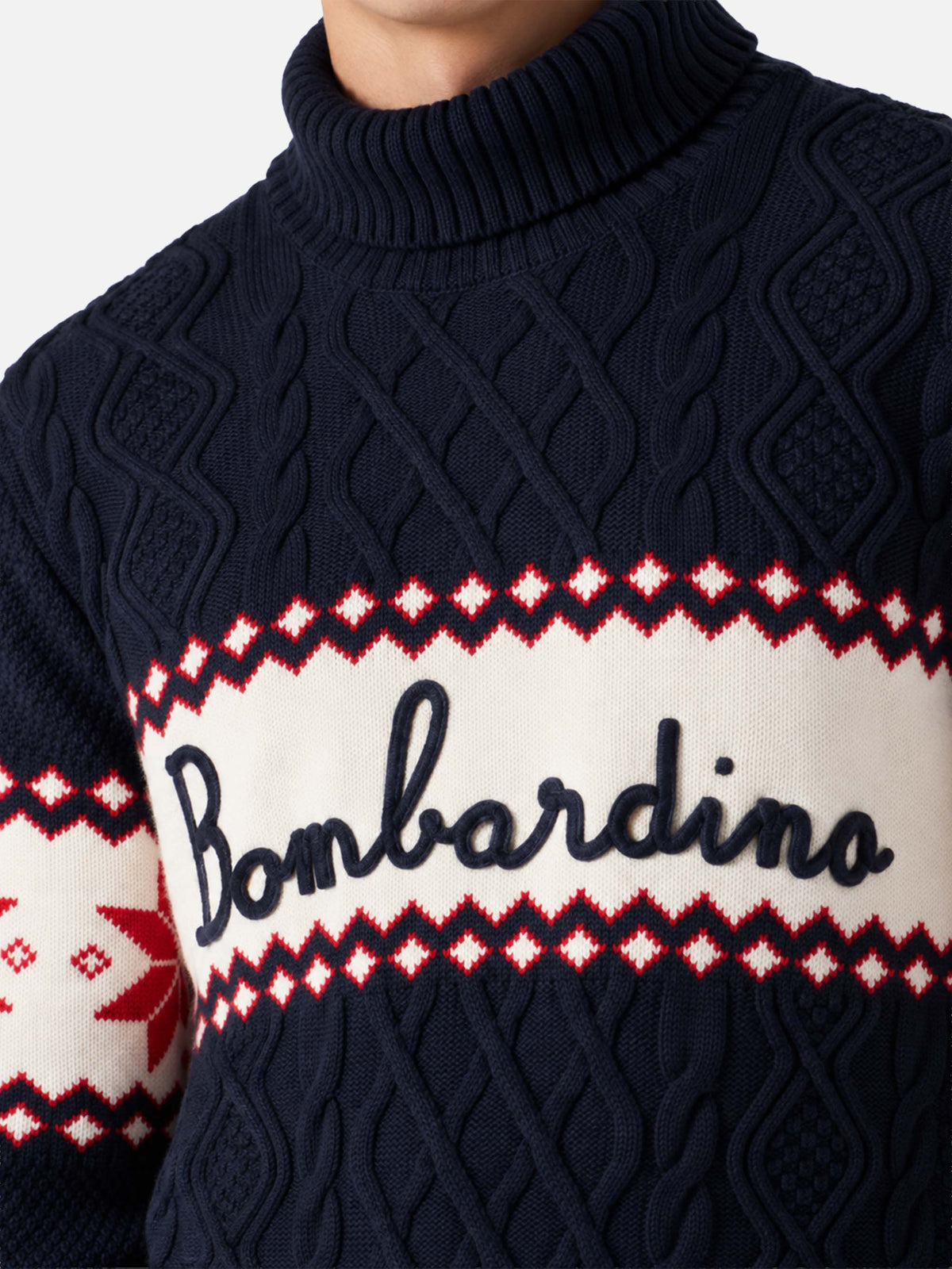 Jersey de cuello semi alto con lettering Bombardino 