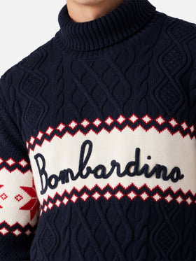 Jersey de cuello semi alto con lettering Bombardino 