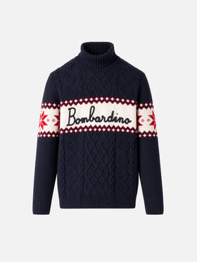 Jersey de cuello semi alto con lettering Bombardino 