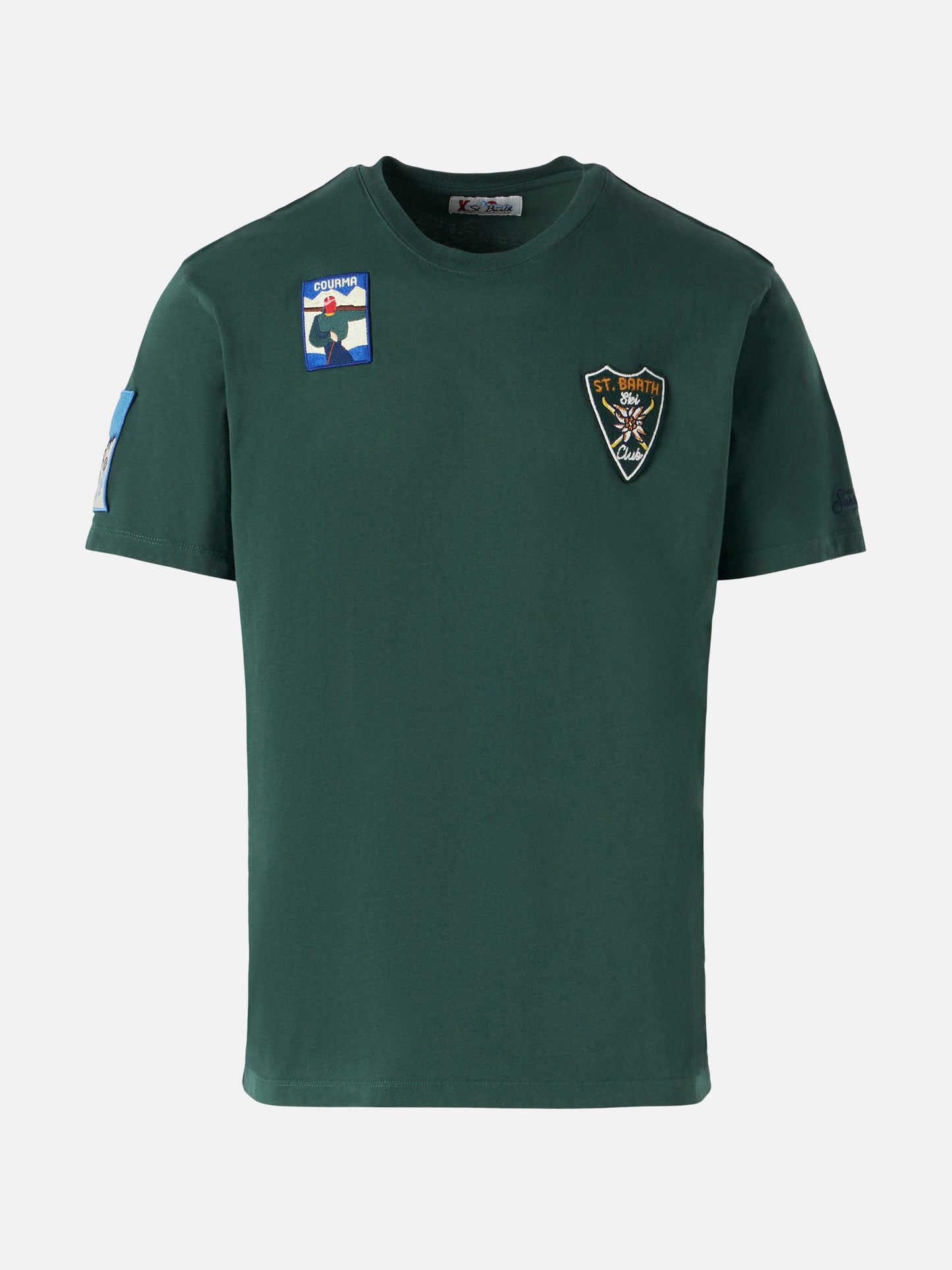 T-shirt Arnott con patch multicolor