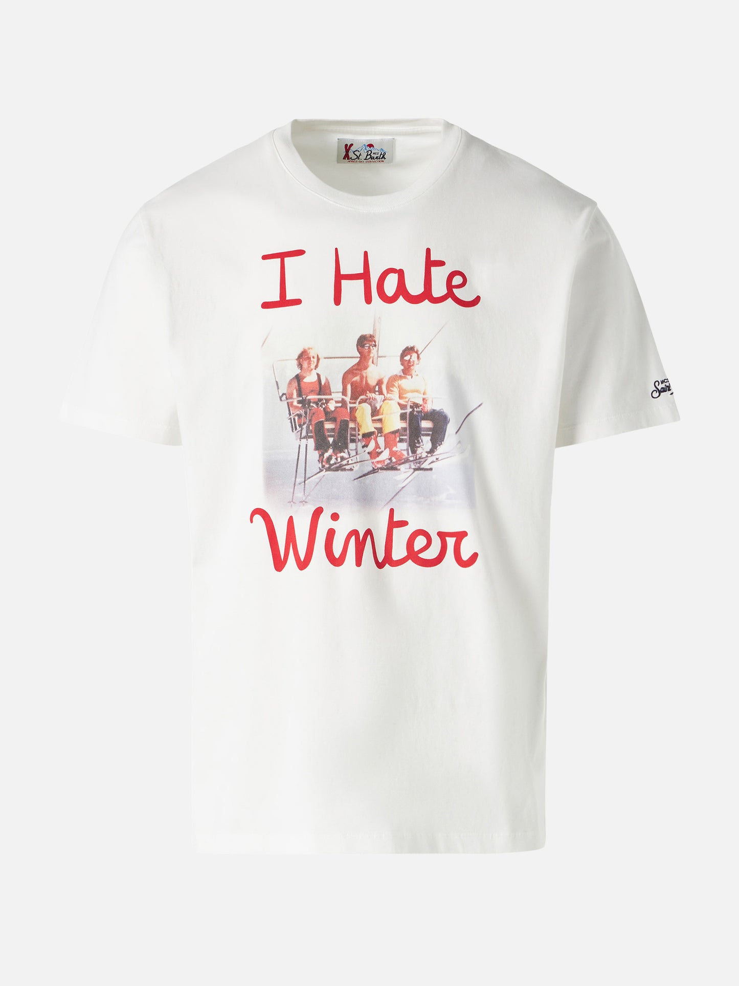T-shirt Arnott con stampa I hate winter