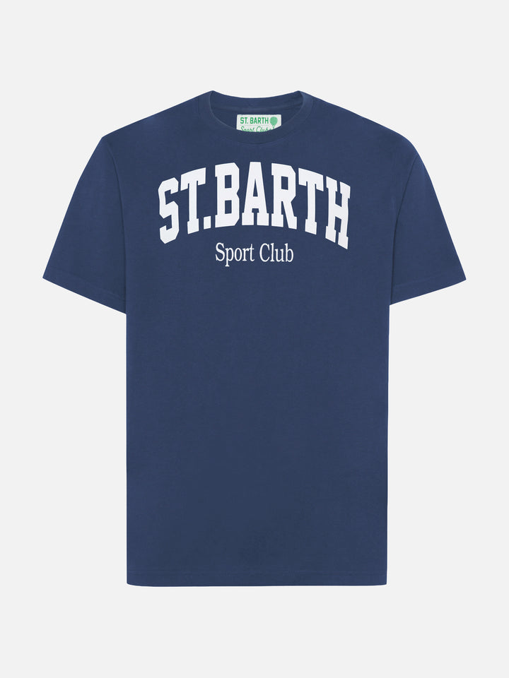 Arnott Baumwoll-T-Shirt in Blau mit St. Barth Sport Club-Aufdruck