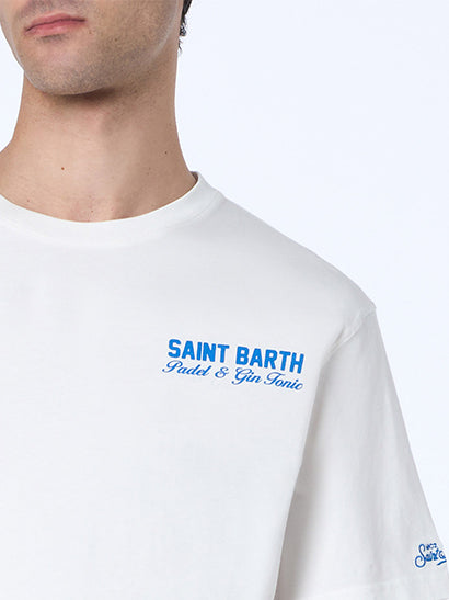 Schweres Baumwoll-T-Shirt Arnott für Herren mit Padel Gin Tonic-Aufdruck