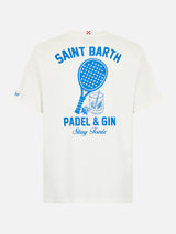 Schweres Baumwoll-T-Shirt Arnott für Herren mit Padel Gin Tonic-Aufdruck