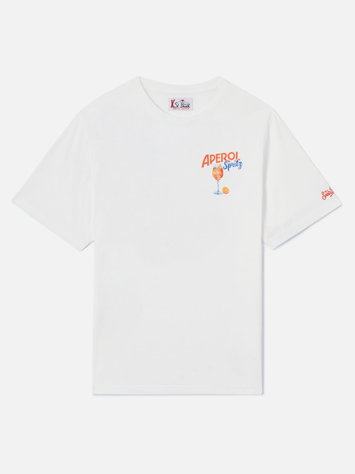 Off white Arnott cotton t-shirt with Aperol Spritz print | Special edition