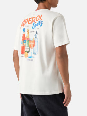 Off white Arnott cotton t-shirt with Aperol Spritz print | Special edition