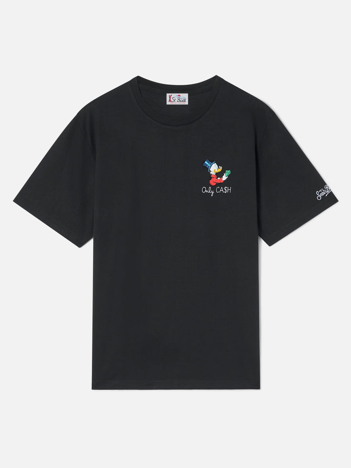 T-shirt nera in cotone Arnott con ricamo Only Cash | Special edition