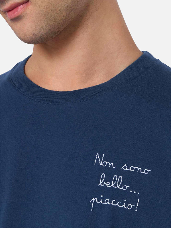 Man heavy cotton t-shirt Arnott with Non sono bello … piaccio! embroidery | VACANZE DI NATALE SPECIAL EDITION