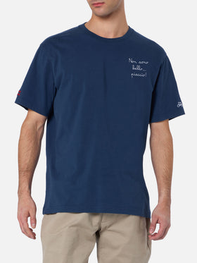 Man heavy cotton t-shirt Arnott with Non sono bello … piaccio! embroidery | VACANZE DI NATALE SPECIAL EDITION - MC2 Saint Barth