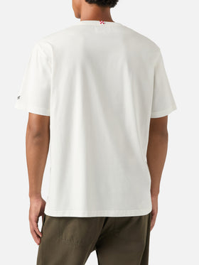 Off white Arnott cotton t-shirt with It's Gin O'Clock embroidery