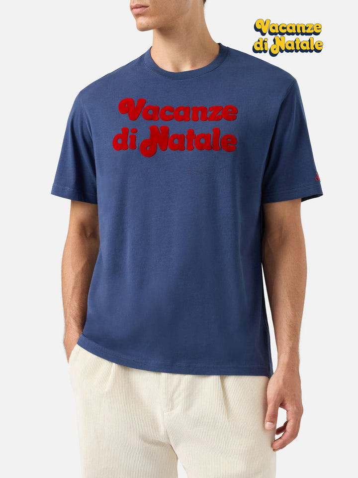 T-shirt Arnott Warm in cotone invernale con stampa flock locandina film | VACANZE DI NATALE SPECIAL EDITION