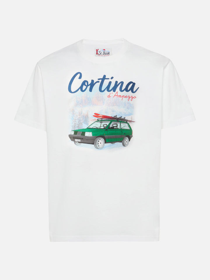 Arnott Warm t-shirt in organic warm-touch cotton with Panda Cortina print