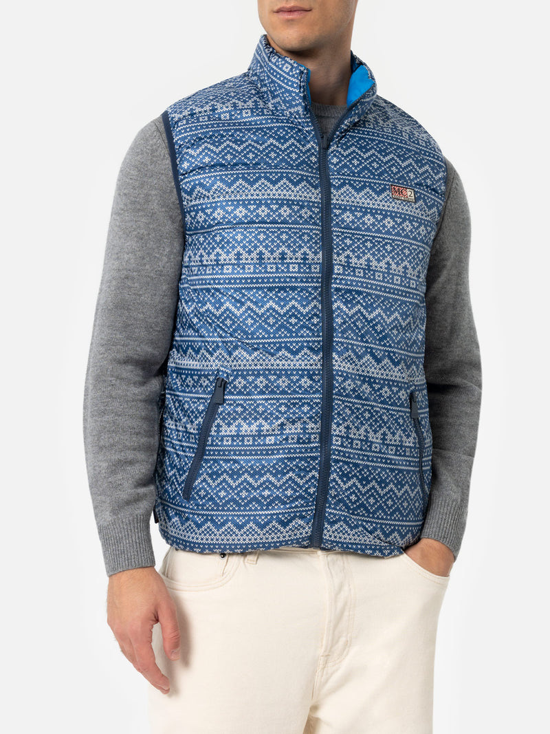 Gilet imbottito da uomo bluette Aspen