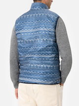 Gilet imbottito da uomo bluette Aspen