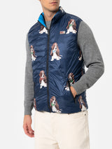 Man bluette padded vest Aspen