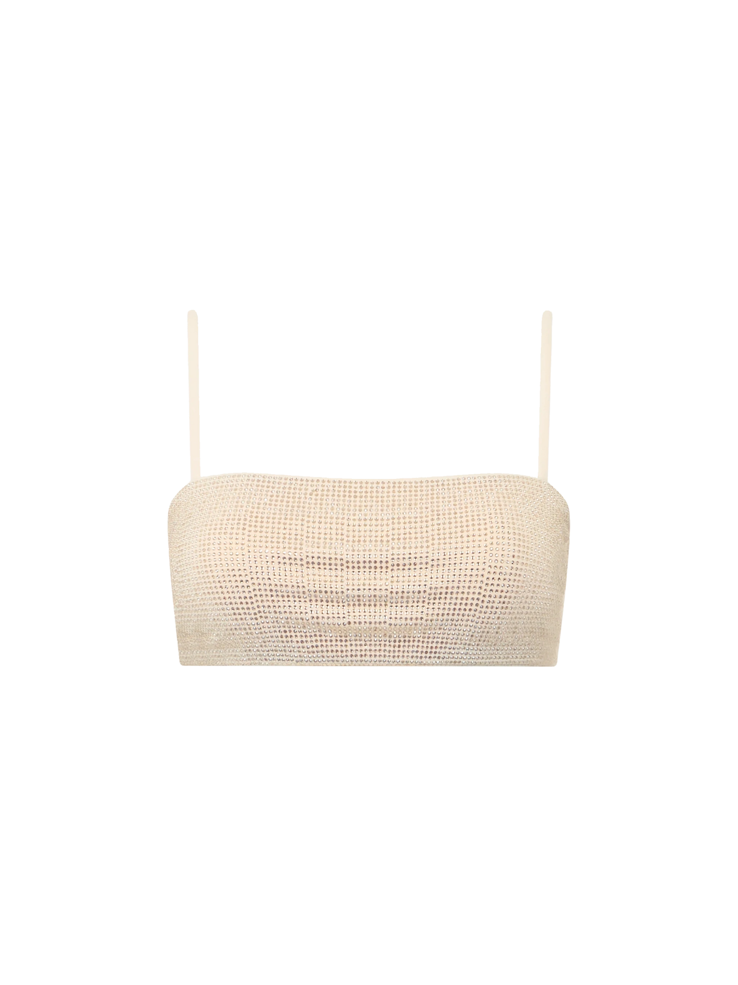 Top a fascia da donna Athena beige con strass
