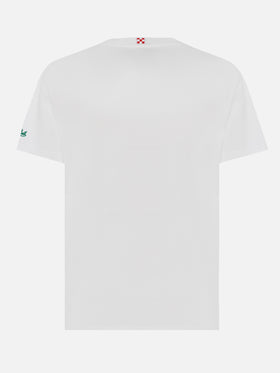 Baumwoll-T-Shirt Austin mit Stickerei und Uhrendruck