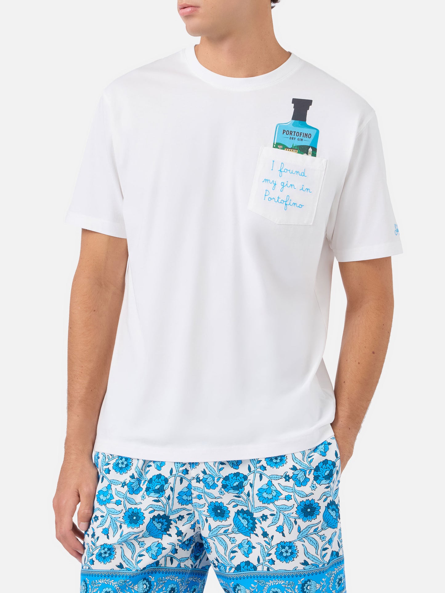 Camiseta de algodón Austin con bordado Portofino Gin | Edición Especial 