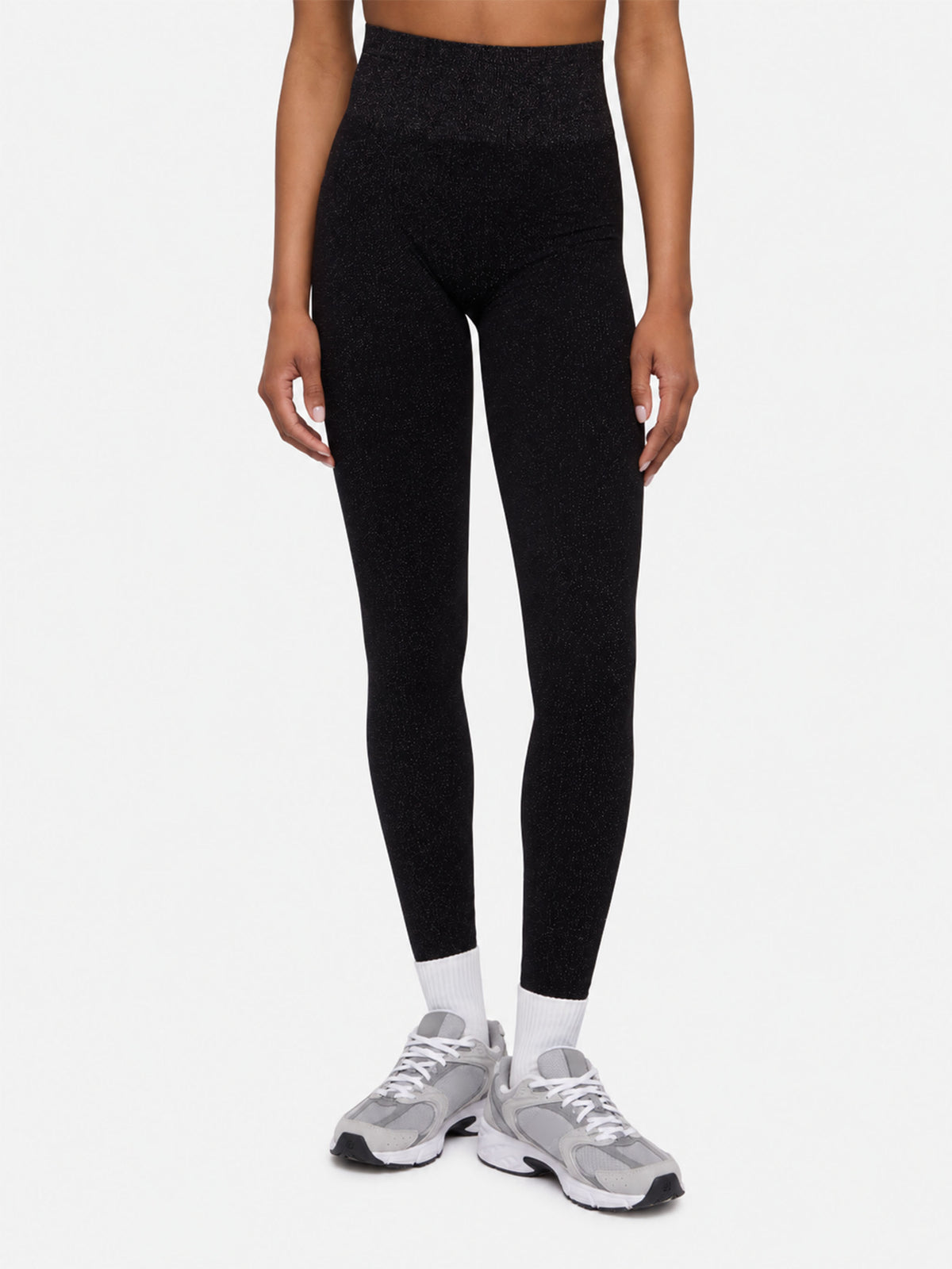 Legging en lurex noir Avice 