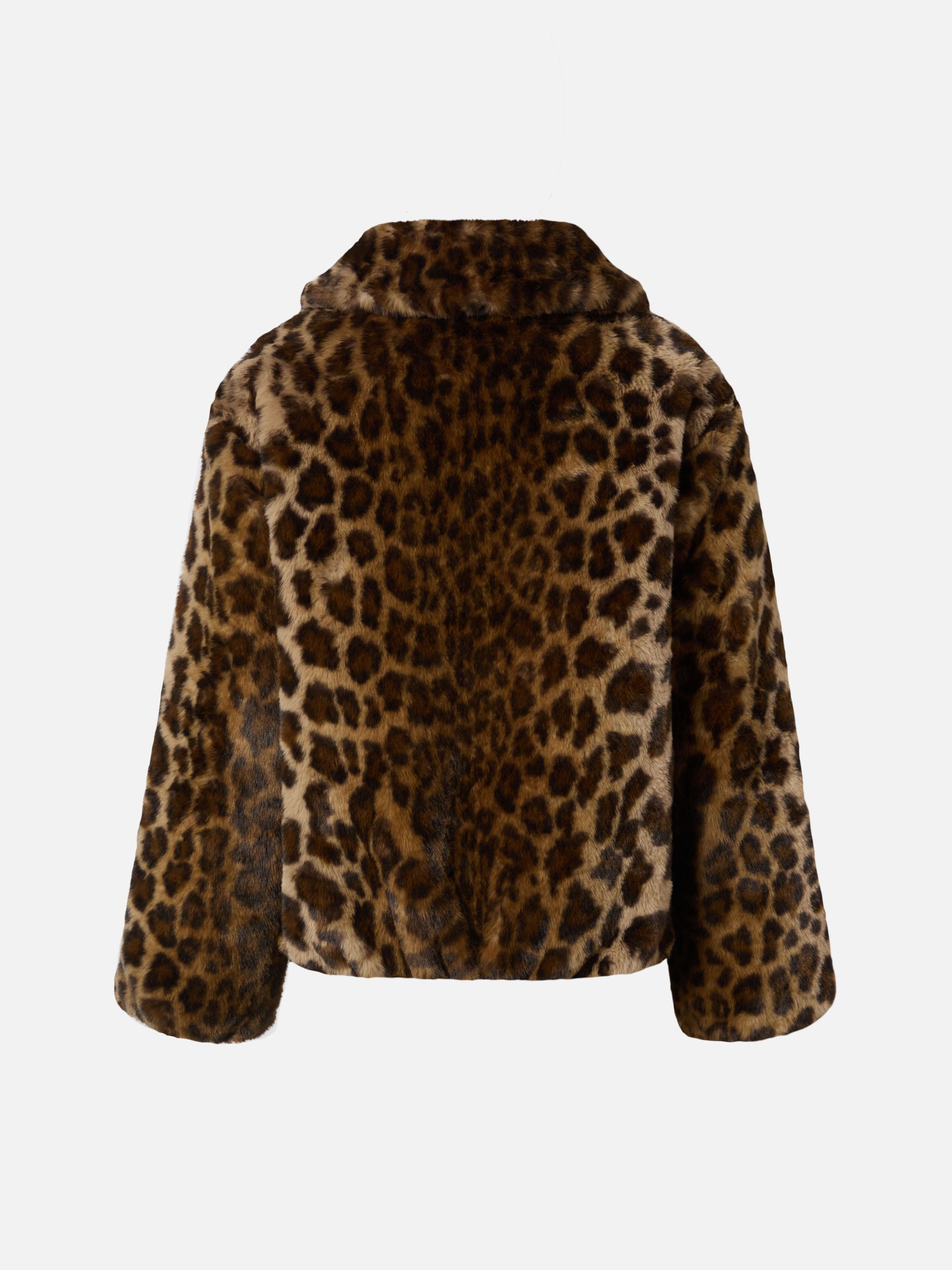 Aveline faux-fur jacket with leopard print – MC2 Saint Barth