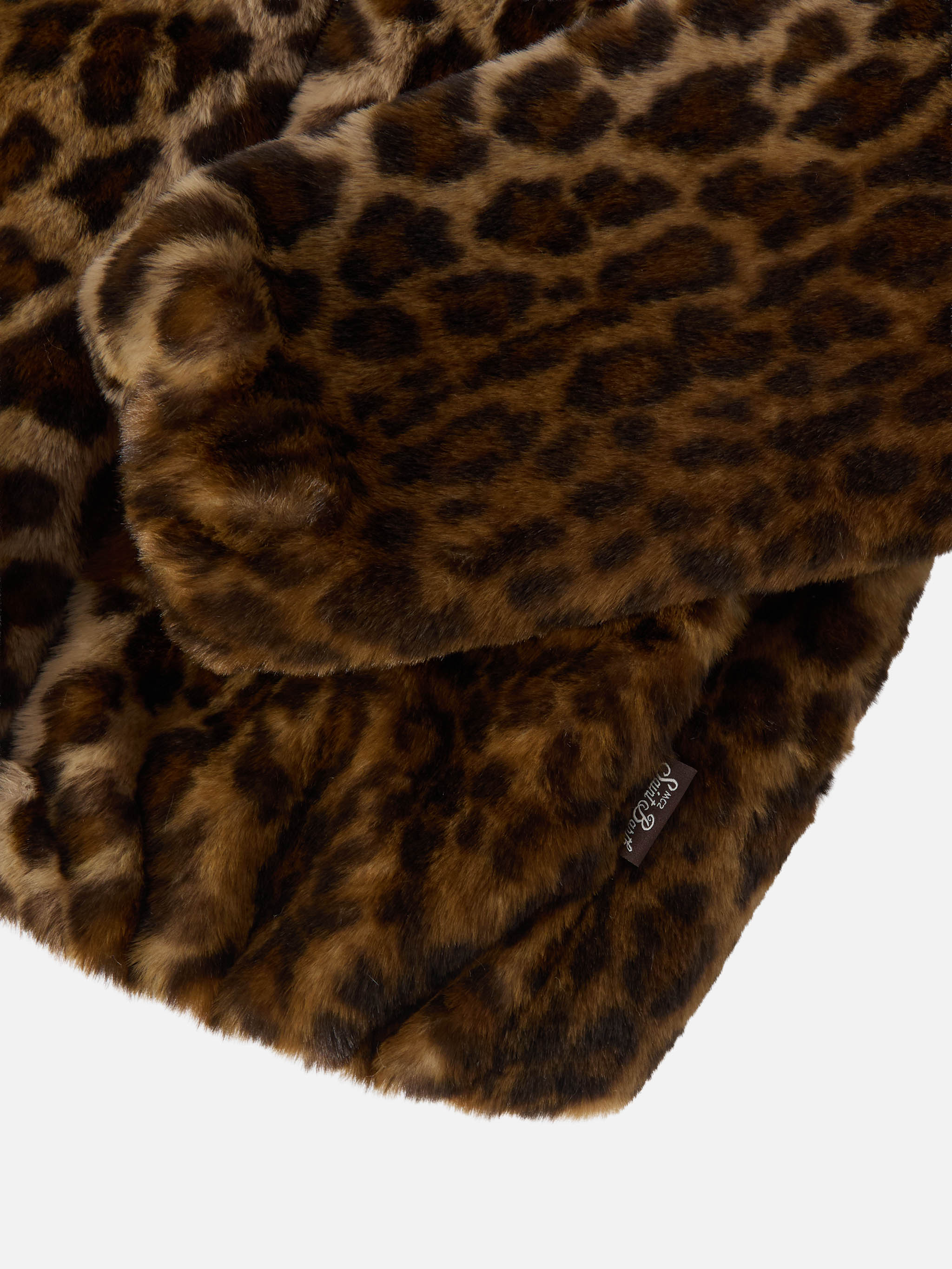 Aveline faux-fur jacket with leopard print – MC2 Saint Barth