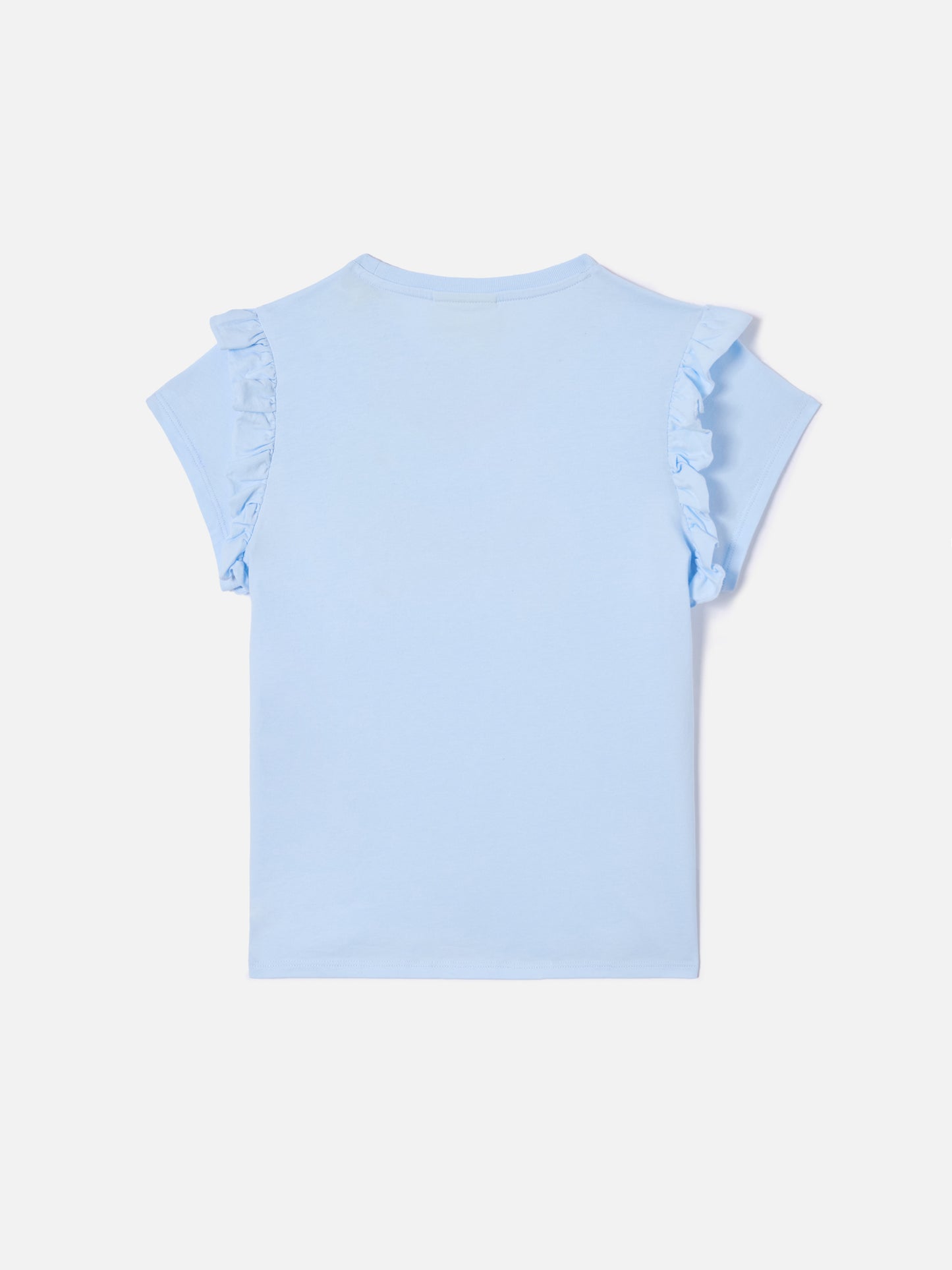 Cotton t-shirt Baby with flounce and Bella e Monella embroidery