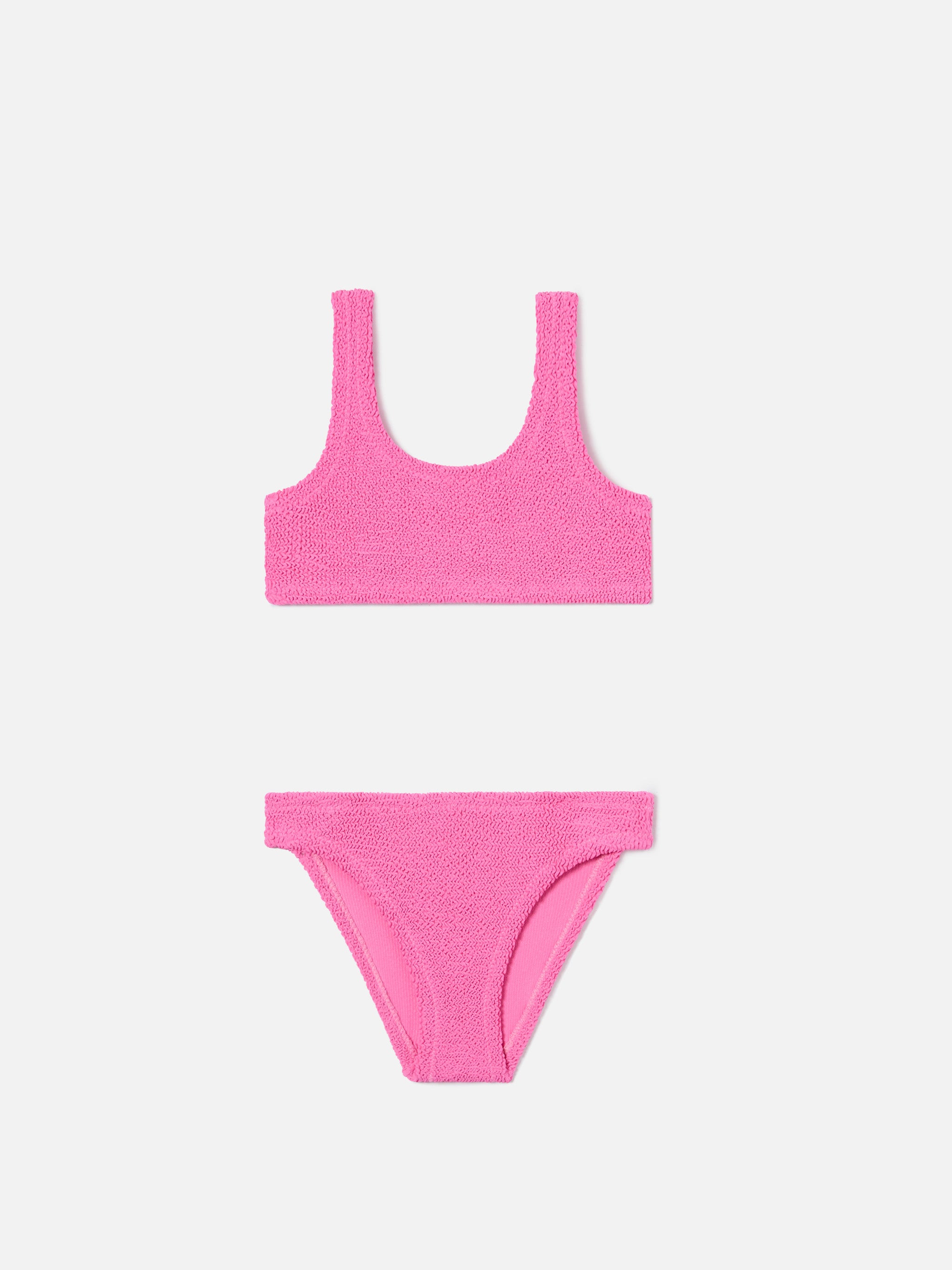 Pink Bak Baker crinkle bikini in dark pink – MC2 Saint Barth
