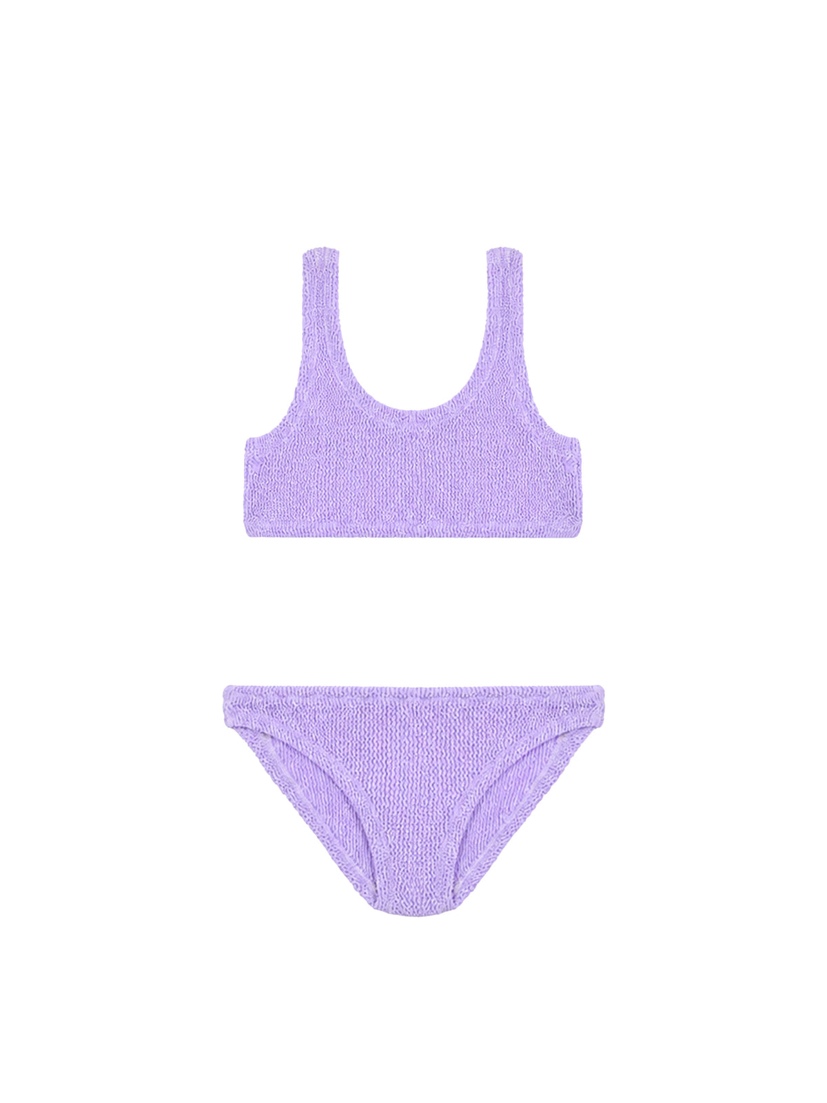 Lilac crinkle classic bralette bikini Baker