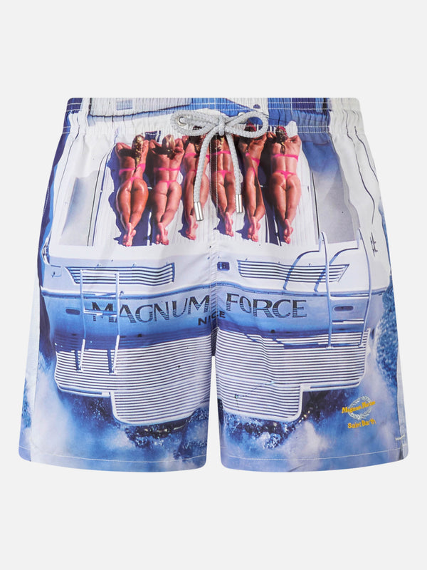 Man photographic print swim shorts | MAGNUM MARINE SPECIAL EDITION